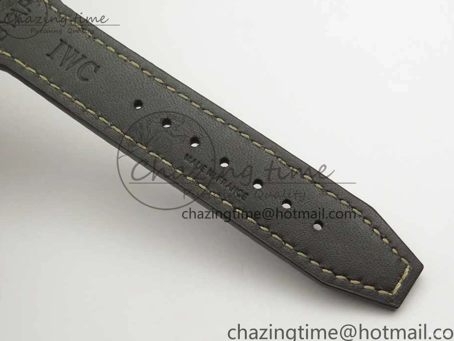 MIROTIME 0113 SmartChoice Mark XVIII IW327006 Titanium M+F 1:1 Best Edition Black Dial on Brown Leather Strap A 7145